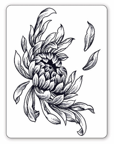 (Half Sleeve) Japanese Chrysanthemum - Semi-Permanent Tattoo