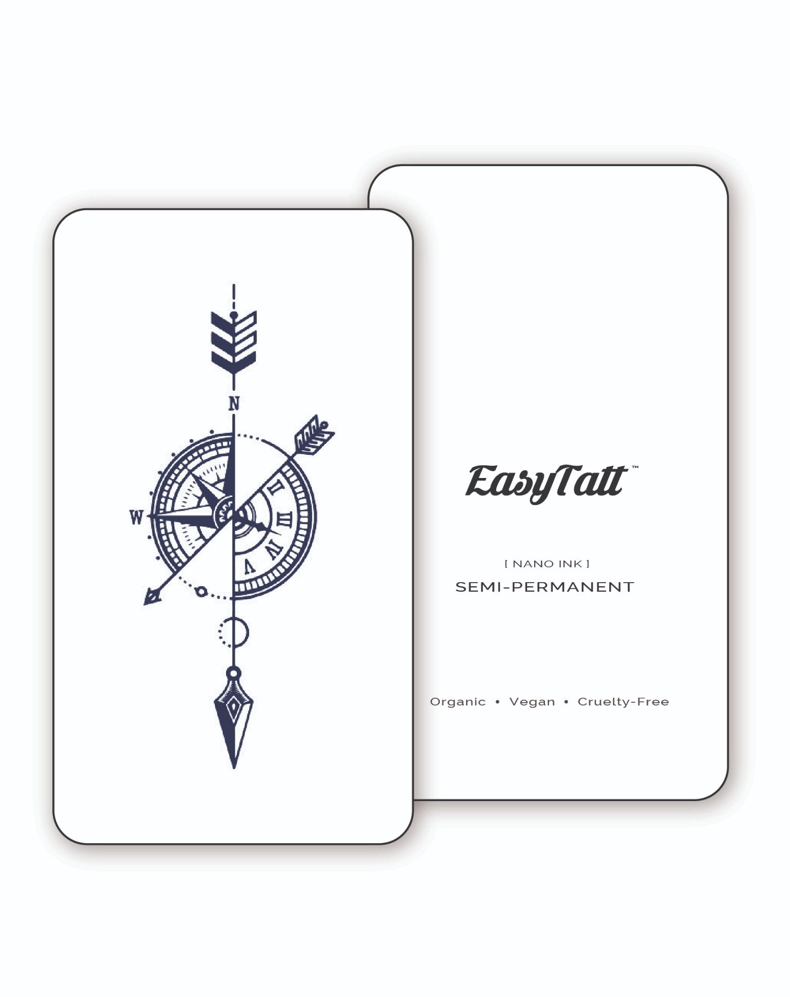 Arrow Compass - Semi-Permanent Tattoo