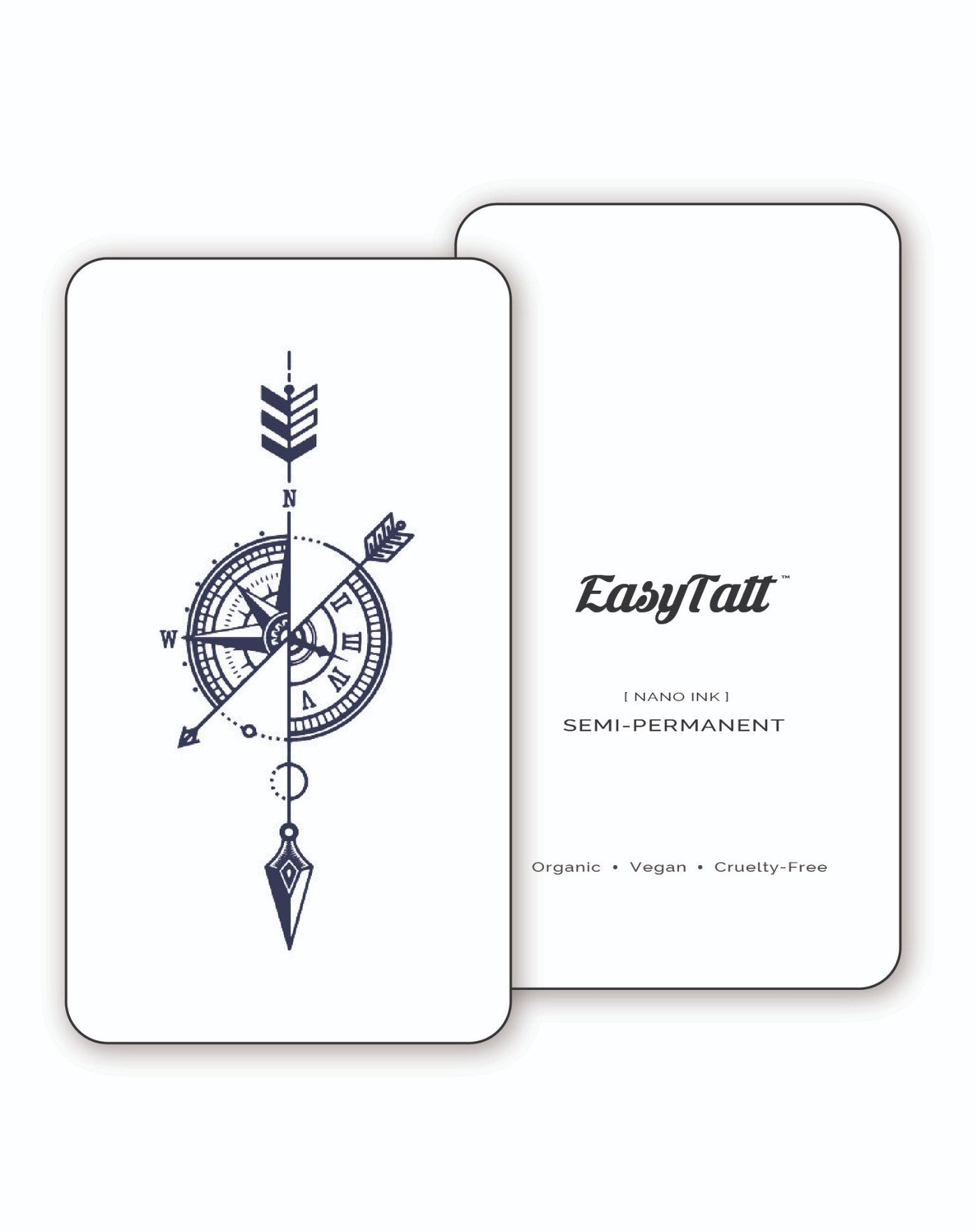 Arrow Compass - Semi-Permanent Tattoo