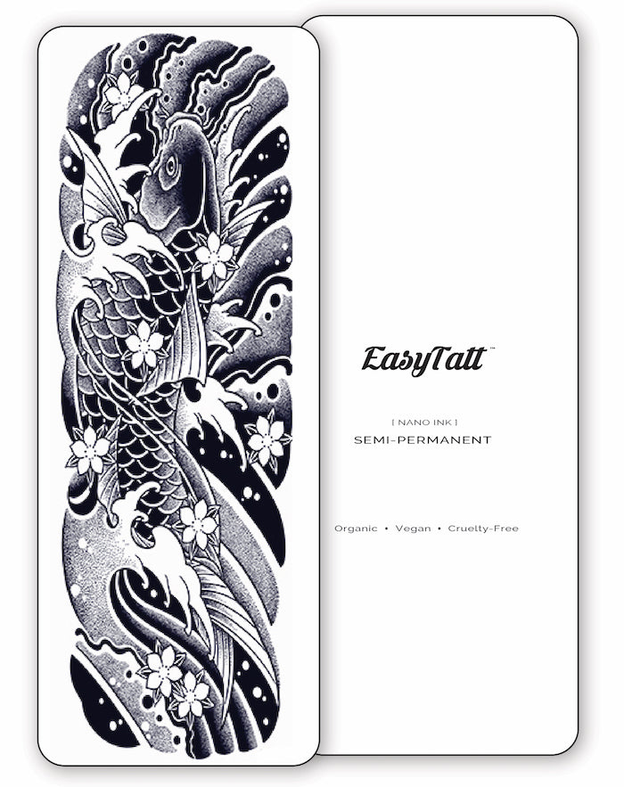 (Full Sleeve) Japanese Koi - Semi-Permanent Tattoo