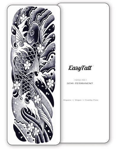 (Full Sleeve) Japanese Koi - Semi-Permanent Tattoo