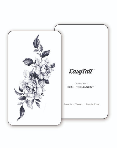 Roses and Leaves - Semi-Permanent Tattoo